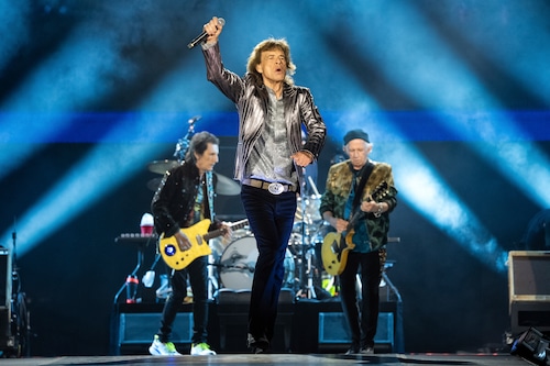Mick Jagger of The Rolling Stones performs during the first night of the U.S. leg of their "Hackney Diamonds" tour on Sunday, April 28, 2024, in Houston.