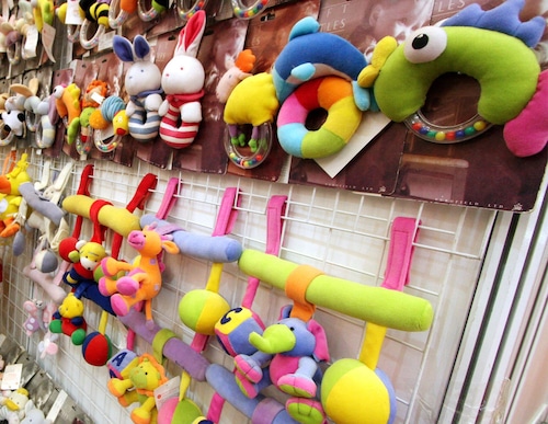 baby toys on wall