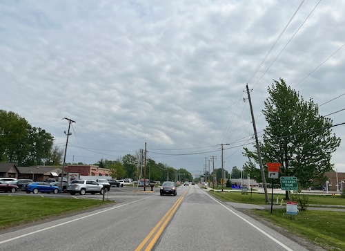The Stearns Road and Bagley Road intersection in Olmsted Township