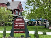 The Medina County Historical Society held its annual yard sale Saturday at the McDowell-Phillips House Museum in Medina.